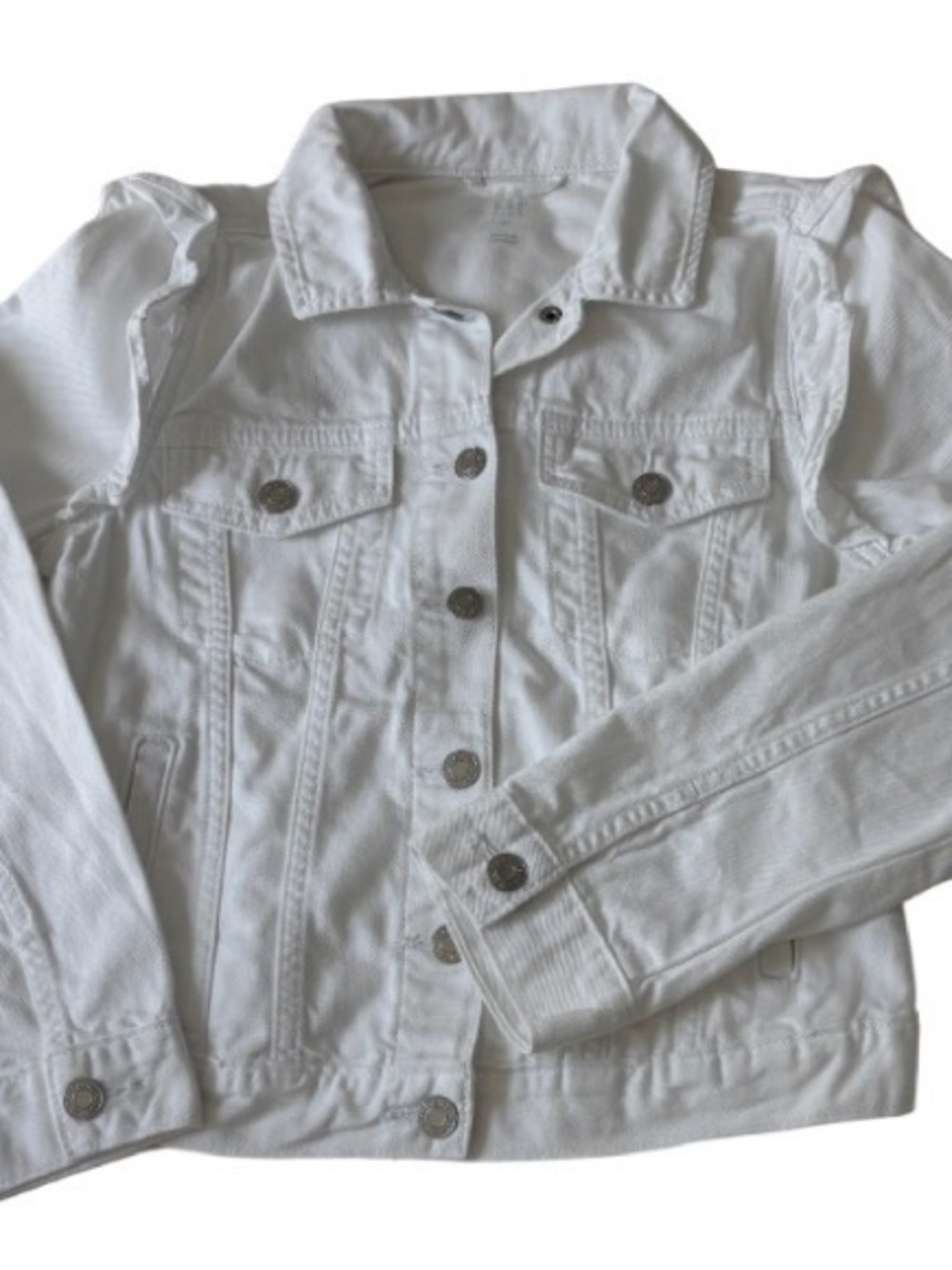 GAP White Denim Jean Jacket